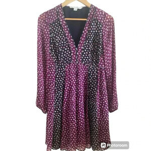 Diane Von Furstenberg DVF Ivette Silk Dress